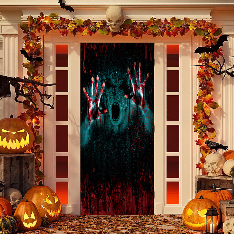 π2025 Christmas and Halloween Front Door Decoration