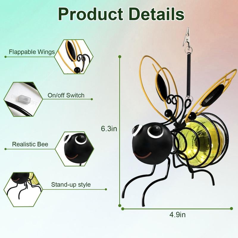 Outdoor Hanging Solar Bee Light