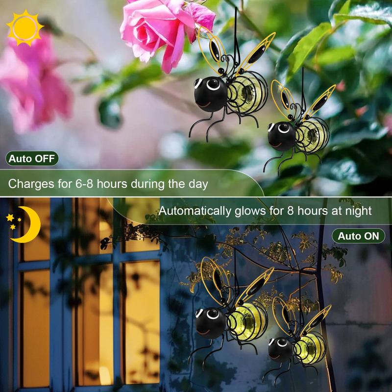 Outdoor Hanging Solar Bee Light