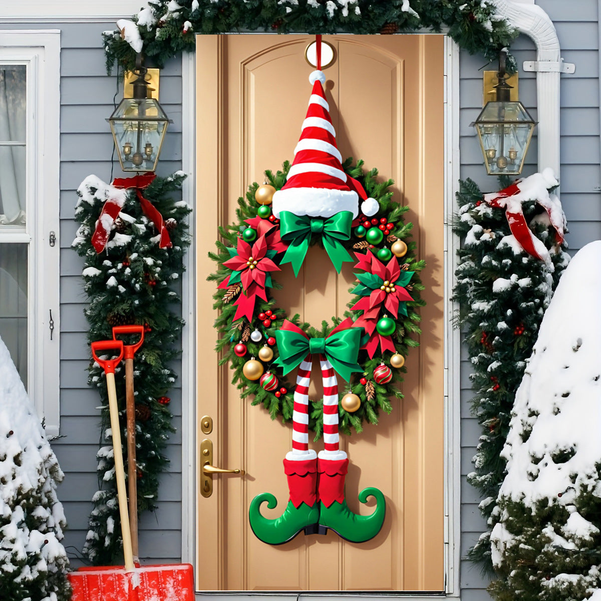 🌟2025 Christmas and Halloween Front Door Decoration