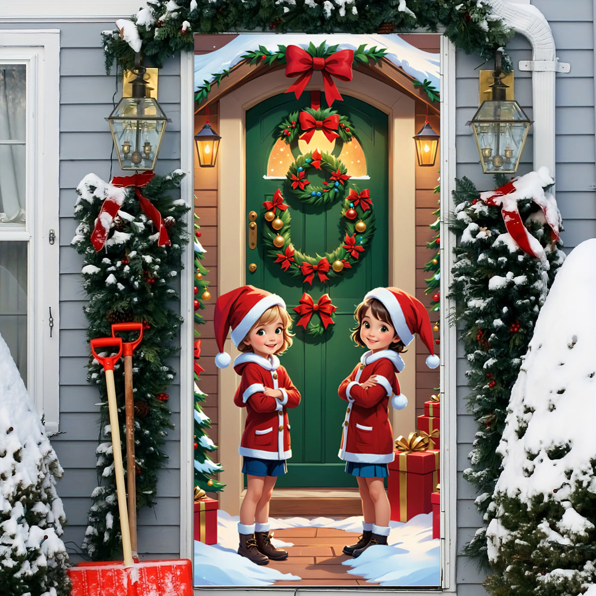 🌟2025 Christmas and Halloween Front Door Decoration