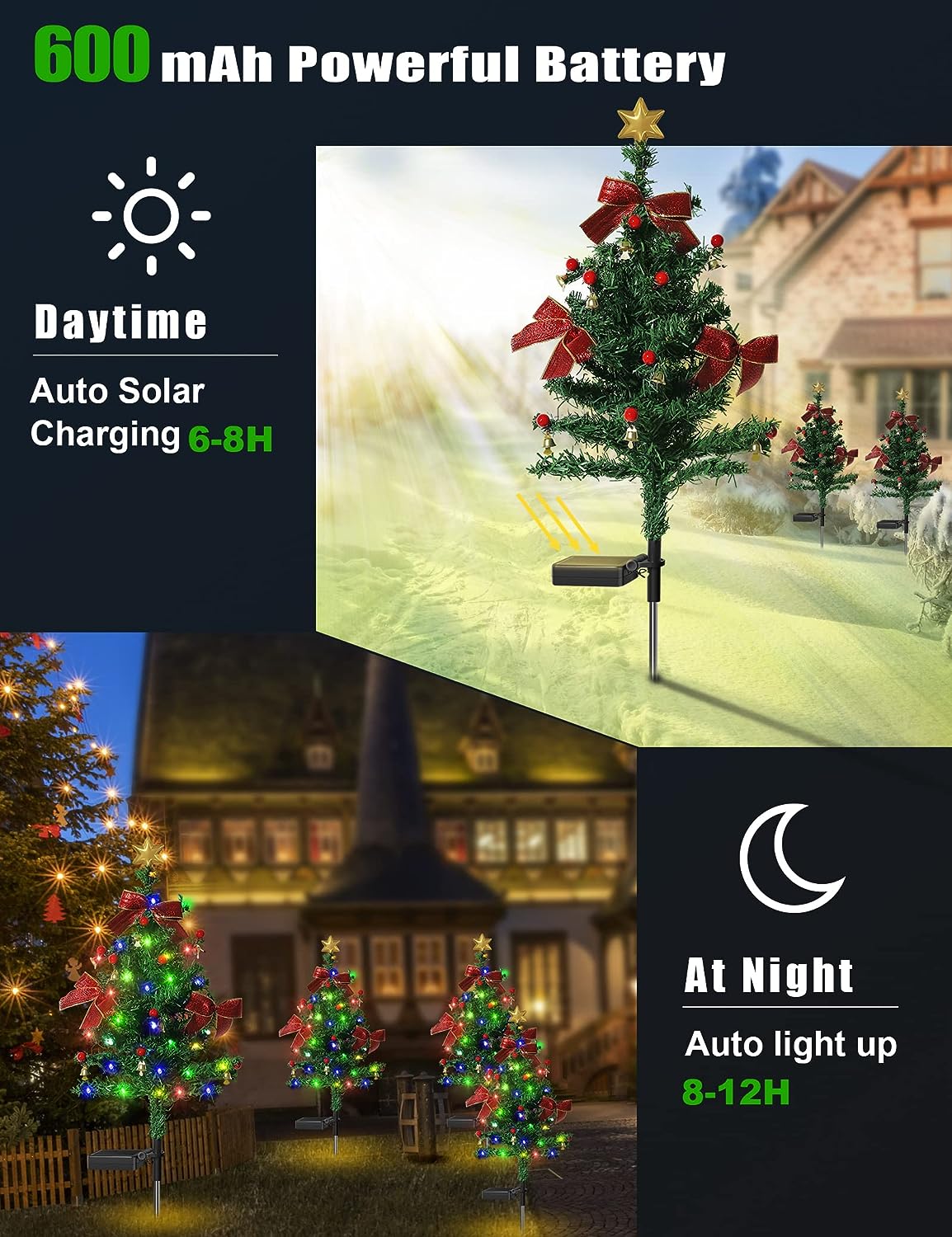 🎄💝Solar Christmas Tree Light