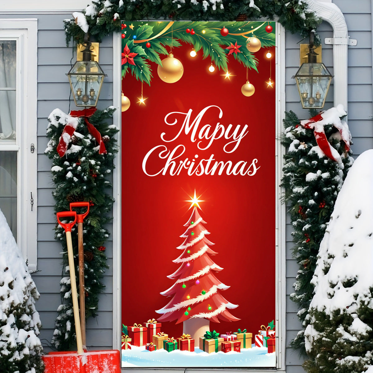 🌟2025 Christmas and Halloween Front Door Decoration