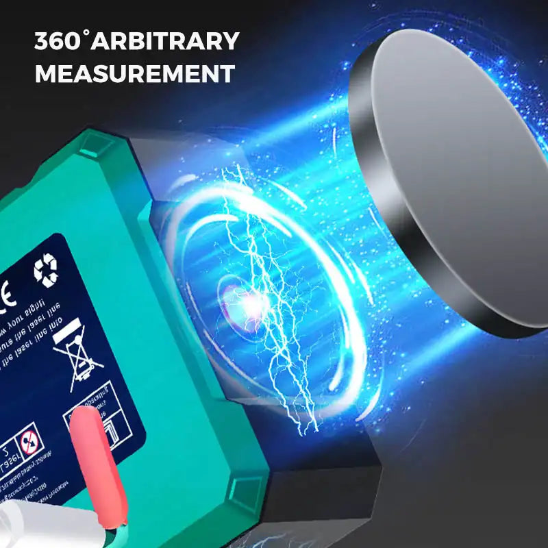 4-Sided Magnetic Digital Protractor with Laser