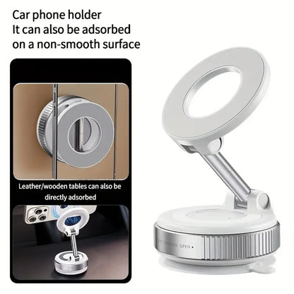 360° Rotating Magnetic Car Phone Holder | Strong Suction Cup Mount for Mobile Phones