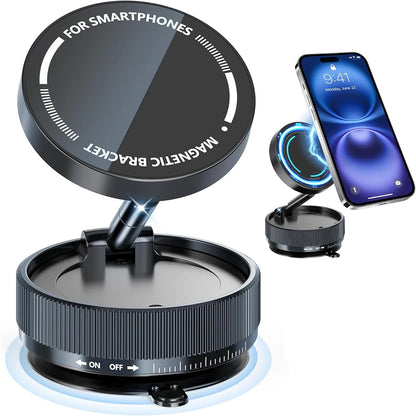 360° Rotating Magnetic Car Phone Holder | Strong Suction Cup Mount for Mobile Phones