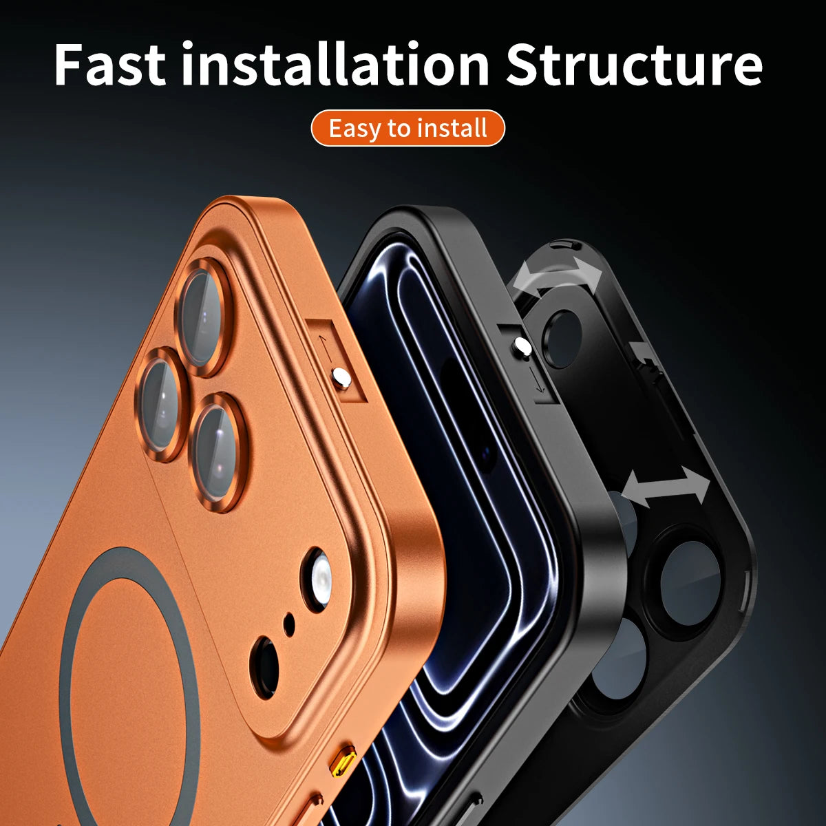 Aluminum MagSafe magnetic iPhone case