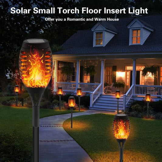 50K+ Solar Powered Fire Flame Design Garden Light